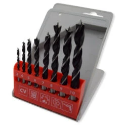 Holzbohrersatz 8tlg. 3-10mm Holzbohrer Set Spiralbohrer Holz Bohrer Zentrierbohrer