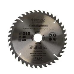 H.M Holz Sägeblatt Durchmesser Ø 210 Mm Und 40 Zähnen