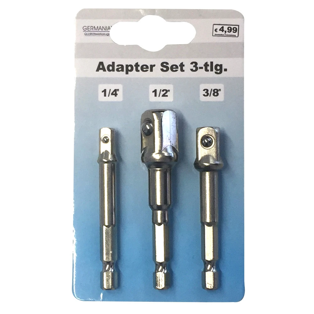 GERMANIA Stecknuss Adaptersatz 3-teilig 3 GERMANIA Stecknuss Adaptersatz 3-teilig