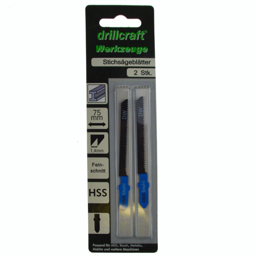 Stichsägeblätter 75 Mm HSS Kurven Mit T-Schaft 2 Stück 4 Stichsägeblätter 75 Mm HSS Kurven Mit T-Schaft 2 Stück – Bild 2