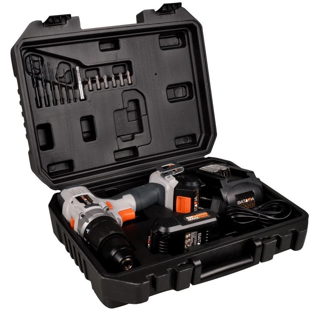 Schlagbohrmaschine Mit 2 Akkus Und Ladegerät Batavia 3 Schlagbohrmaschine Mit 2 Akkus Und Ladegerät Batavia