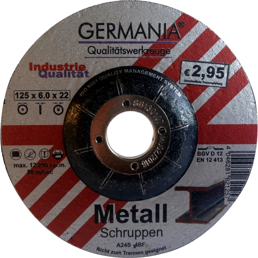 Schruppscheibe Metall 125x6,0 Bombiert Industriequalität Schleifscheibe 3 Schruppscheibe Metall 125x6,0 Bombiert Industriequalität Schleifscheibe