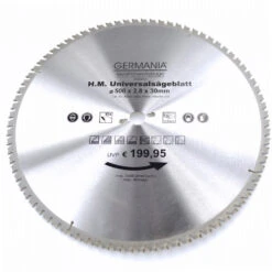 HM Multi Sägeblatt 500x30mm 80Zähne Universal Alu Holz Kunststoff Kreissägeblatt