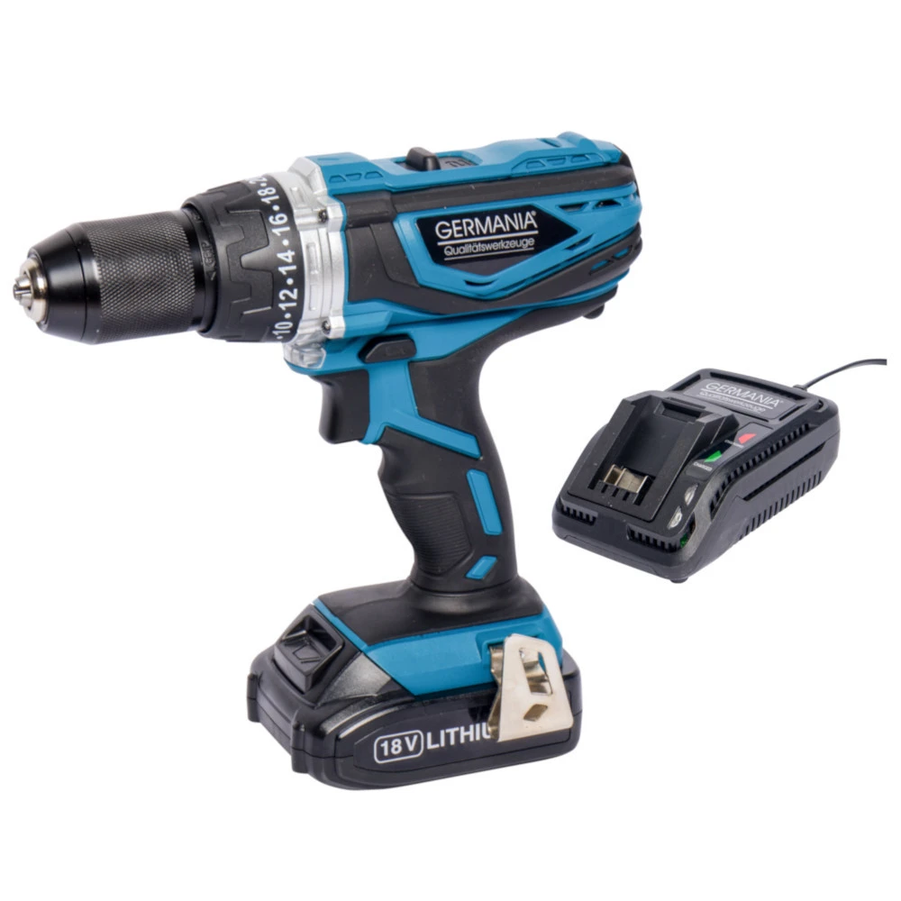 GERMANIA Schlagbohrmaschine 18 Volt Mit Akku Und Ladegerät 3 GERMANIA Schlagbohrmaschine 18 Volt Mit Akku Und Ladegerät
