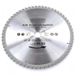 HM Multi Sägeblatt 300x30mm 60Zähne Universal Alu Holz Kunststoff Kreissägeblatt