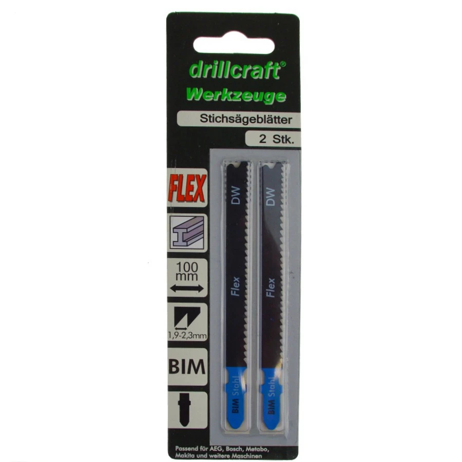 Stichsägeblätter 100 Mm BIM Flexibel T-Schaft 2 Stück 4 Stichsägeblätter 100 Mm BIM Flexibel T-Schaft 2 Stück – Bild 2