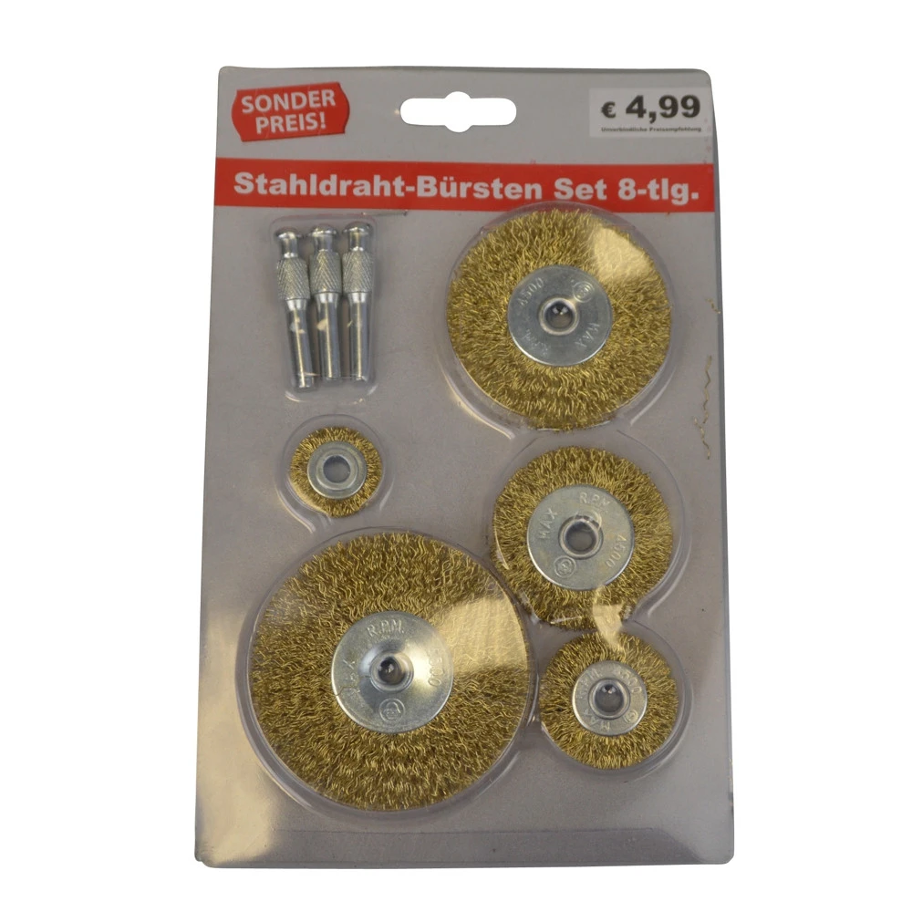 Stahldraht-Bürsten-Set 3 Stahldraht-Bürsten-Set