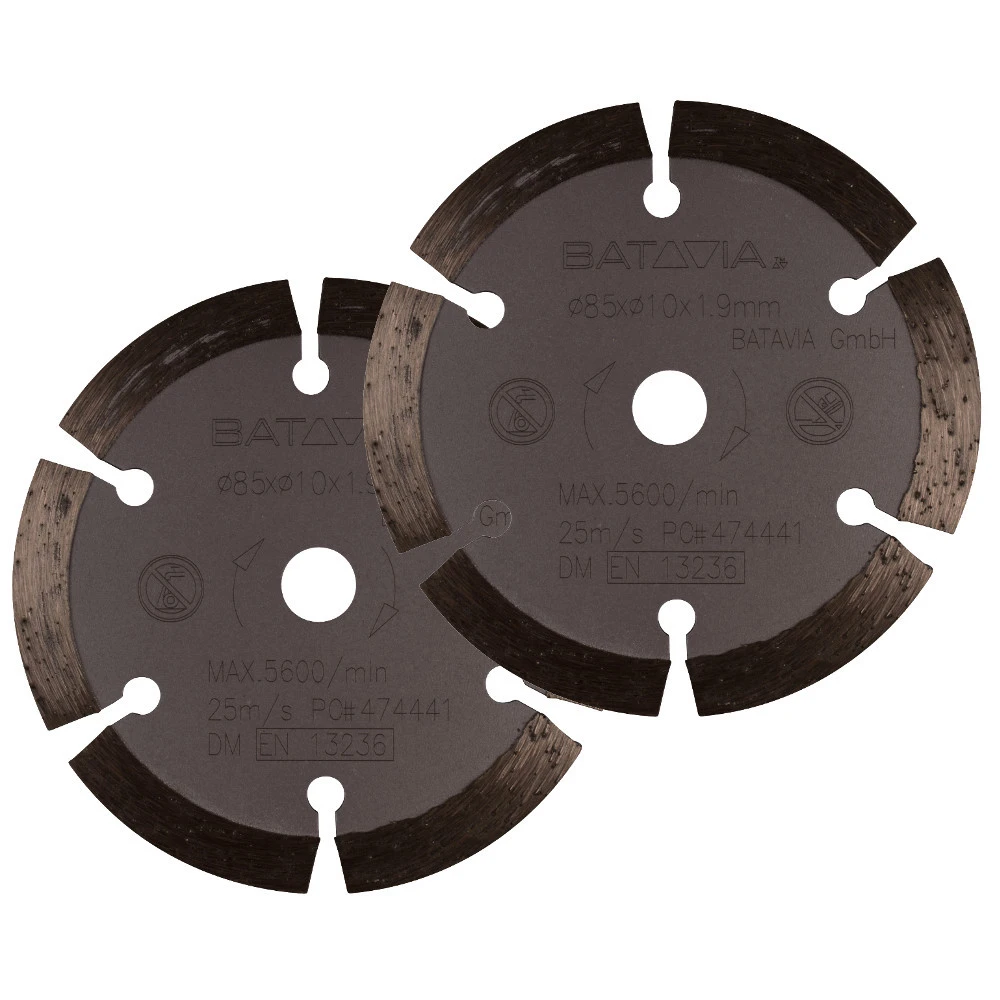 Diamant-Sägeblätter 2 Stück Ø 85 Mm 3 Diamant-Sägeblätter 2 Stück Ø 85 Mm